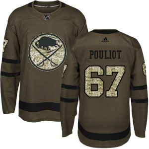 Kinder Buffalo Sabres Eishockey Trikot Benoit Pouliot #67 Authentic Grün Salute to Service